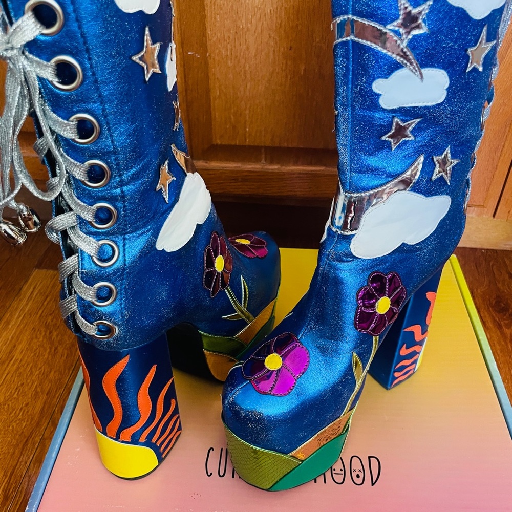 Colorful Platform Boots